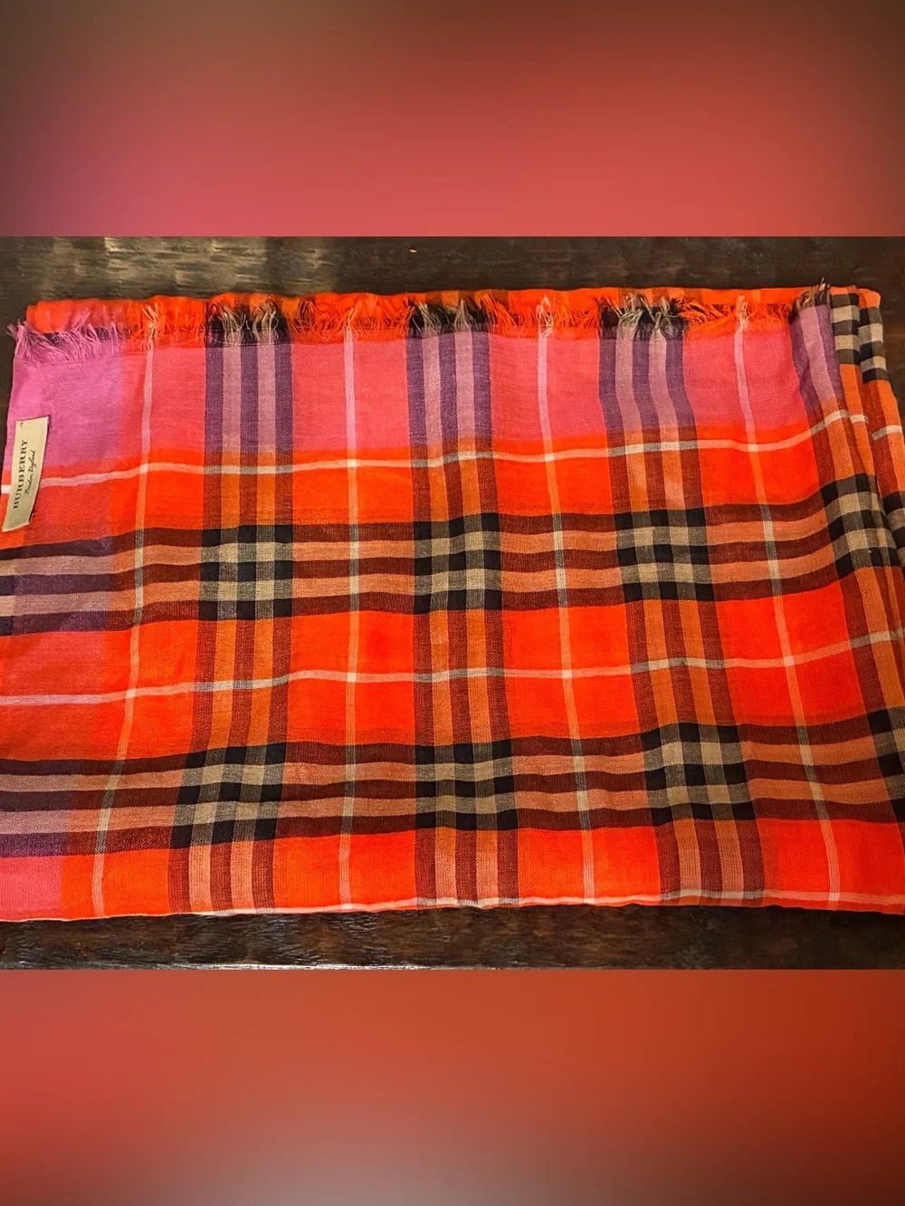 Burberry linen scarf